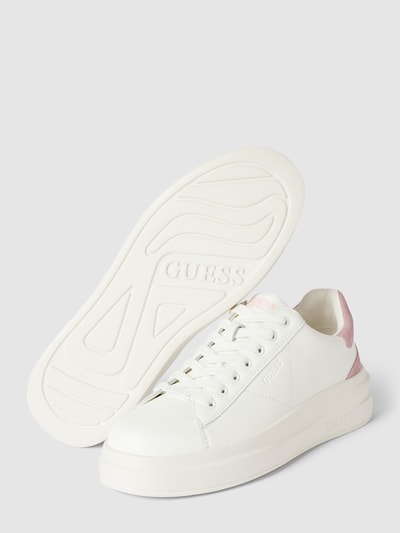 Guess Sneakers met contrastgarnering, model 'ELBINA' Felroze - 4