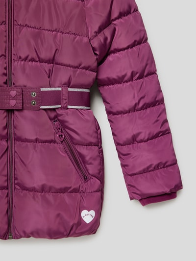 s.Oliver RED LABEL Gewatteerd jack met riem Lila - 2