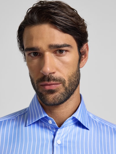 SEIDENSTICKER Slim fit zakelijk overhemd met knoopsluiting Bleu - 3