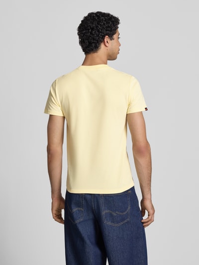Superdry Regular Fit T-Shirt mit Logo-Stitching Hellgelb 5