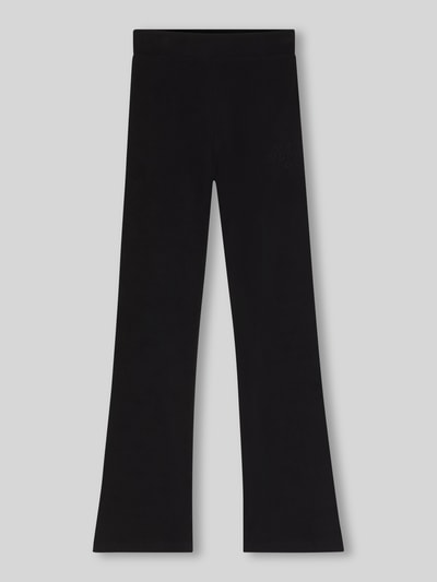 Hugo Blue Spodnie dresowe o kroju slim fit z mieszanki bawełny model ‘NESSA’ Czarny 2