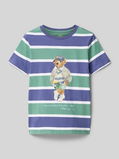 Polo Ralph Lauren Kids T-shirt met labelprint Rietgroen - 1