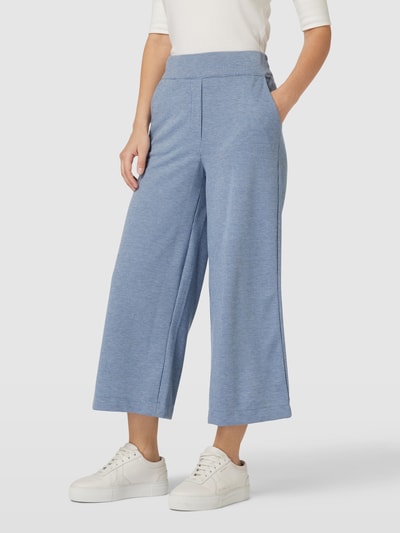 Jake*s Casual Culotte met fijn all-over motief Jeansblauw - 4