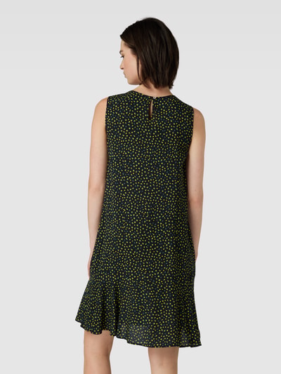 OPUS Mini-jurk van viscose met all-over motief, model 'Wenola' Zwart - 5