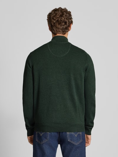 Fynch-Hatton Gebreide pullover met schipperskraag Flessengroen - 5