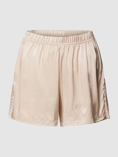 BOSS Pyjama-Shorts aus Viskose mit Spitzenbesatz Beige 1