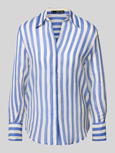 Mango Regular Fit Bluse mit Umlegekragen Modell 'CLARIET' Royal 2
