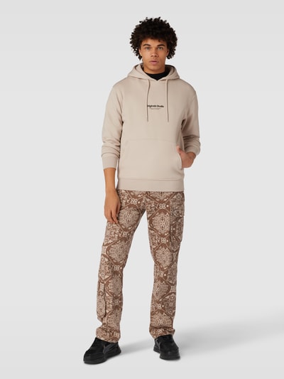 Jack & Jones Hoodie mit Label-Print Modell 'JORVESTERBRO' Offwhite 1