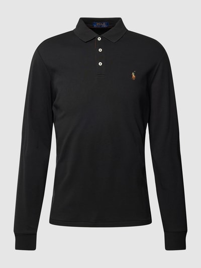 Polo Ralph Lauren Poloshirt mit Label-Stitching Black 2