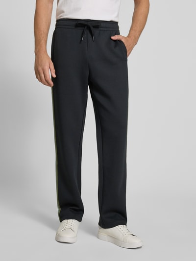 Paul Smith Flared Fit Sweatpants aus Baumwoll-Mix Metallic Black 4