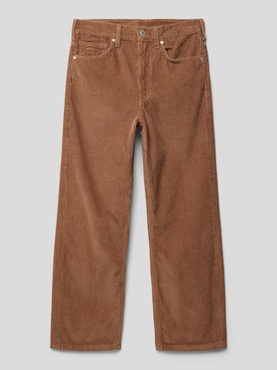 GANT Loose fit broek in ribcordlook Lichtbruin - 1