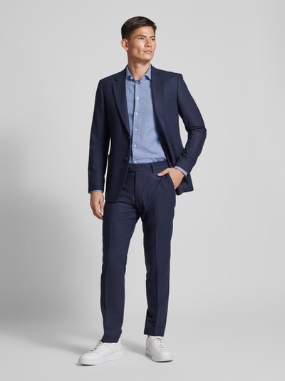 Tommy Hilfiger Regular Fit Business-Hemd mit Knopfleiste Royal 1