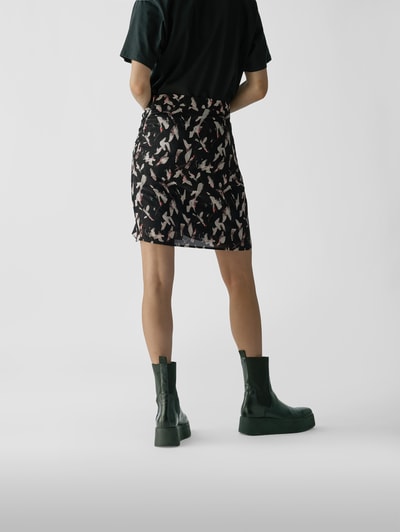 Iro Minirock mit Allover-Muster Schwarz 5