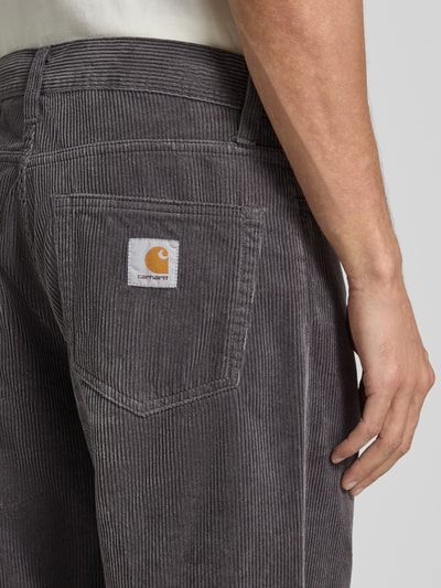 Carhartt Work In Progress Corduroy broek met steekzakken, model 'LANDON' Donkergrijs - 3