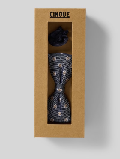 Cinque Fliege aus Seide mit verstellbarer Kragenweite Modell 'ASCONA' Bleu 1