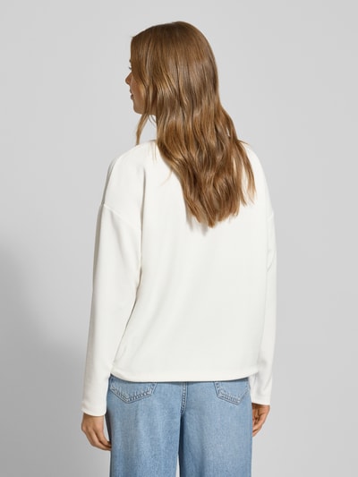 Jake*s Casual Longsleeve mit Rundhalsausschnitt Offwhite 5