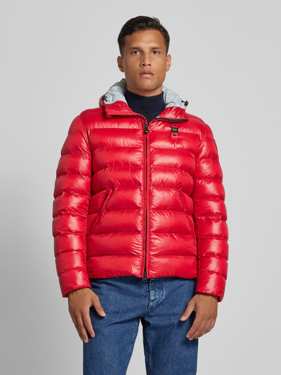 Blauer Usa Regular fit gewatteerd jack met capuchon, model 'ADAMS' Rood - 4