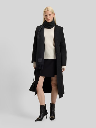 HUGO Sjaal van pure wol, model 'BISETTE' Zwart - 1