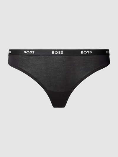 BOSS Black Women String mit elastischem Logo-Bund Black 1