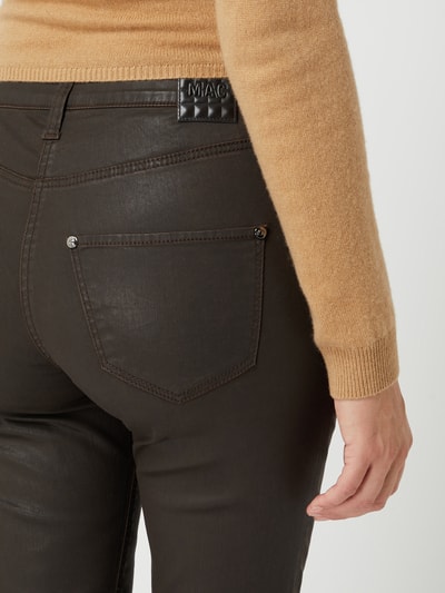 MAC Slim fit broek met lyocell  Chocoladebruin - 3