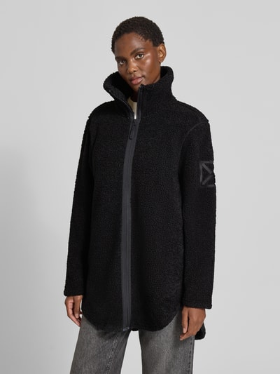 Didriksons Kurtka z pluszu o kroju loose fit model 'Umi' Czarny 4