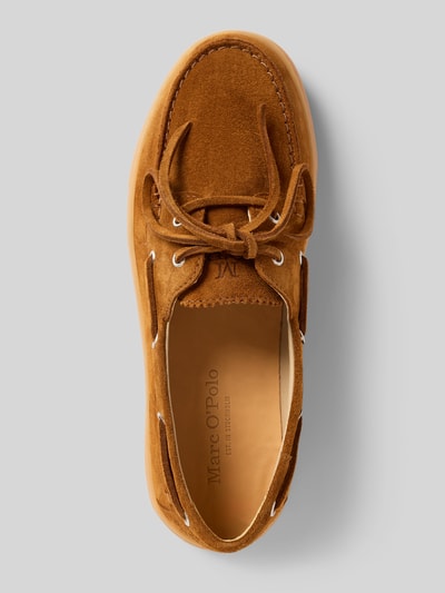 Marc O'Polo Loafersy z czystego nubuku bydlęcego Model 'KARA 1B' Koniakowy 3