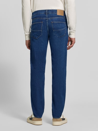 Brax Straight Fit Jeans aus Baumwoll-Mix Modell 'Cadiz' Dunkelblau 5
