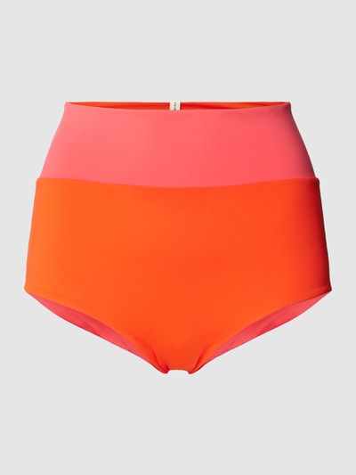 Mymarini Bikini-Slip in Two-Tone-Machart Koralle 2