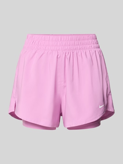 Nike Training Shorts im 2-in-1-Look mit Logo Pink 2