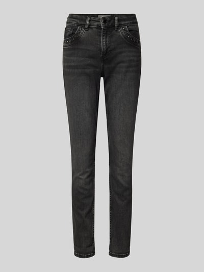 MOS MOSH Skinny fit jeans in 5-pocketmodel, model 'Bradford' Antraciet - 2