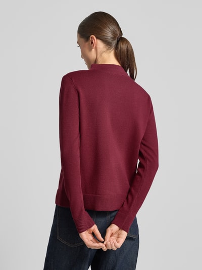 Betty Barclay Regular Fit Pullover aus Viskose-Mix Modell 'NOS AUGUST' Bordeaux 5
