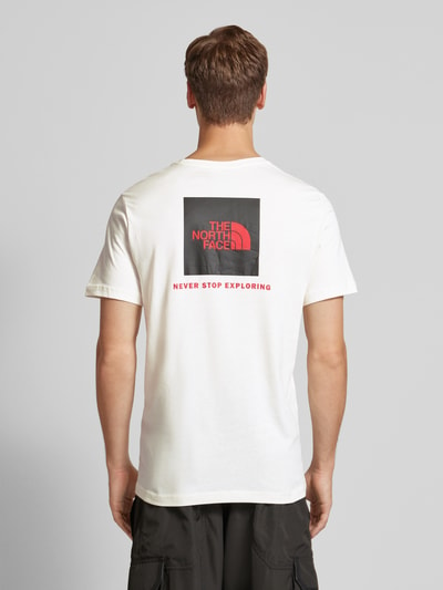 The North Face T-Shirt mit Label-Print Offwhite 5