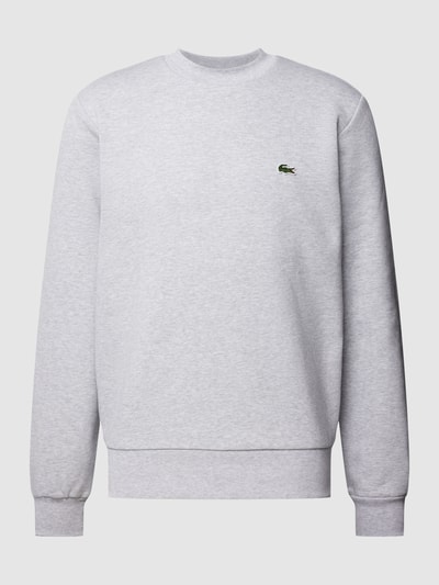 Lacoste Sweatshirt mit Label-Patch Hellgrau 2