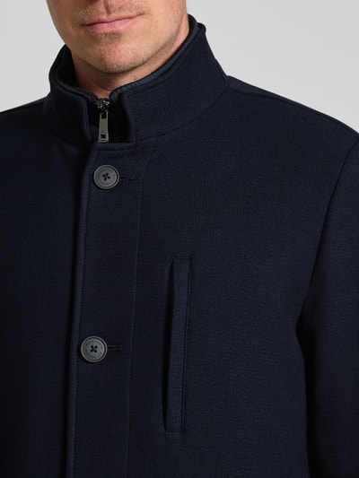 Roy Robson Płaszcz ze stójką Granatowy 3