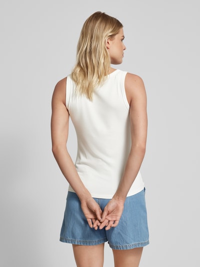 Oui Tanktop in Ripp-Optik Offwhite 2