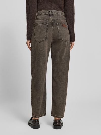 Liu Jo White Mom Fit Jeans mit 5-Pocket-Design Mittelbraun 5