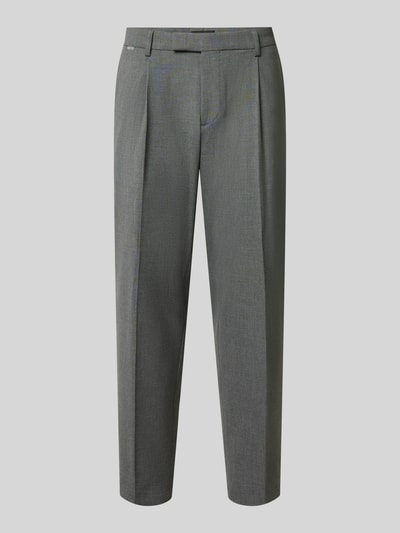 Productfoto, Straight fit broek met viscose Model 'Salto' van CINQUE, elastische materiaalmix, bandplooien, achterzakken, haakjes- en ritssluiting, bandwijdte maat 50: 47 cm, binnenbeenlengte maat 50: 73 cm