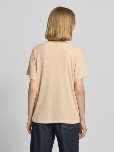 Soyaconcept Strickshirt mit V-Ausschnitt Modell 'Delia' Sand 5