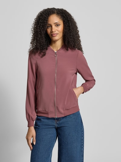 VERO MODA Regular Fit Bomberjacke mit College-Kragen Modell 'COCO' Altrosa 4