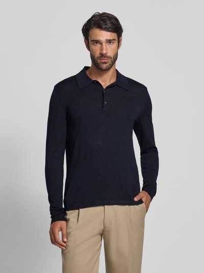 Tiger Of Sweden Strickpullover aus Merinowolle mit Kentkragen Marine 4