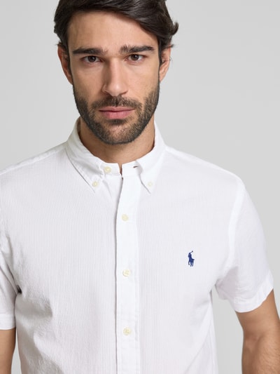 Polo Ralph Lauren Freizeithemd mit Knopfleiste Weiss 3
