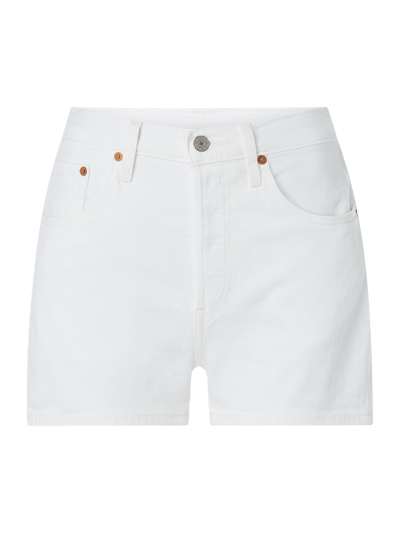 Levi's® High Rise Jeansshorts mit Stretch-Anteil Modell '501' Weiss 1