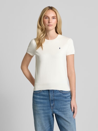 Polo Ralph Lauren Strickshirt mit Logo-Stitching Offwhite 4