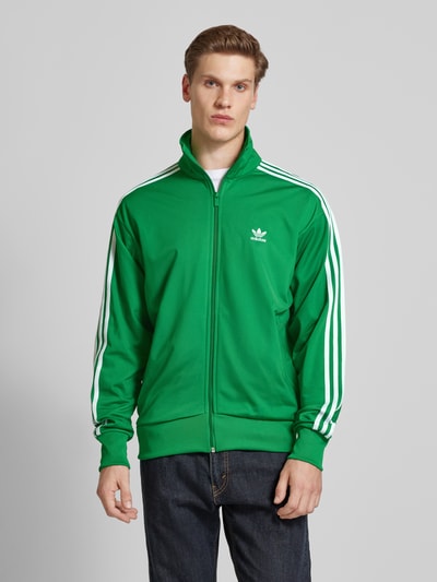 adidas Originals Bluza rozpinana ze stójką model ‘FBIRD’ Zielony 4