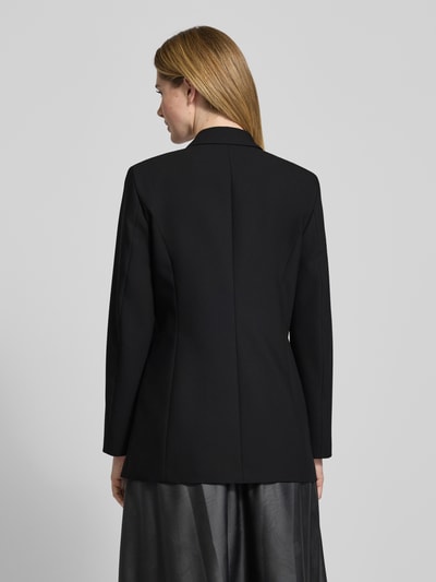 HUGO Getailleerde lange blazer met wikkellook, model 'AMEANE' Zwart - 5