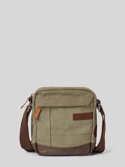 camel active Umhängetasche mit Label-Patch Modell 'Air cross' Khaki 2