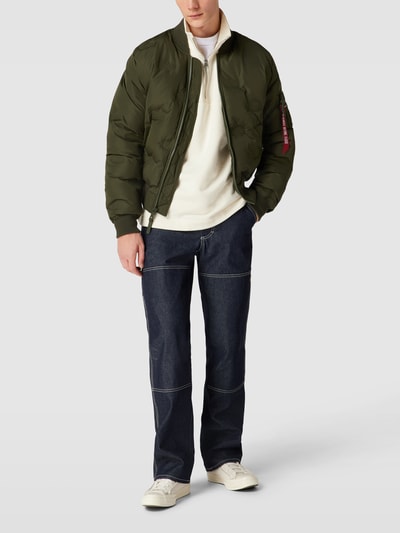 Alpha Industries Jack met labeldetails Olijfgroen - 1