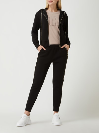 Guess Sweatjacke aus Scuba mit Kettchendetails  Black 1