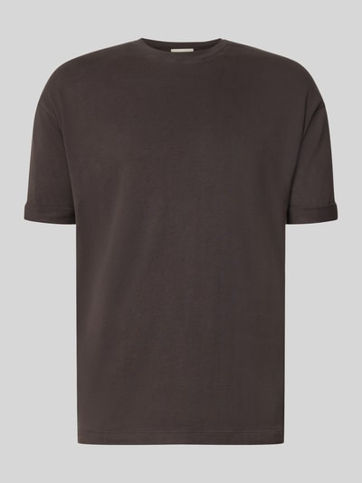 DRYKORN Regular Fit T-Shirt aus reiner Baumwolle Modell 'Thilo' Schoko 1
