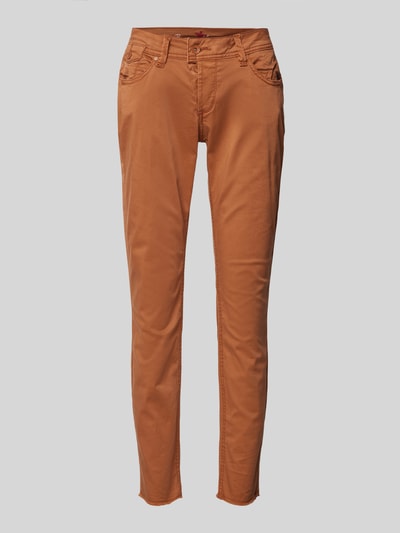 Buena Vista Slim fit stoffen broek met verkort model, model 'Malibu' Cognac - 2